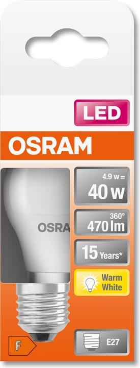 Immagine prodotto Osram Stella classica P (E27, 40 W, 470 lm, 1 x, F)