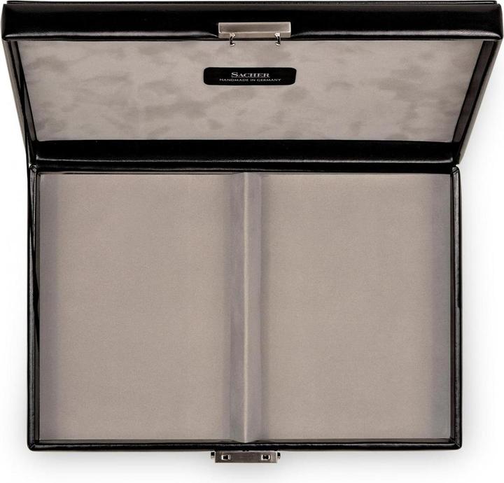 Sacher M9.A06.010421 - Etui mit 2 Fächern VARIO CASO vario caso schwarz Leder