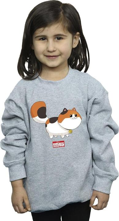 Actual product image Disney Girls Big Hero 6 Baymax Kitten Pose Sweatshirt (128)
