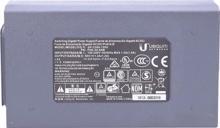 Actual product image Ubiquiti PoE injector (802.3at (PoE+), 60 W)
