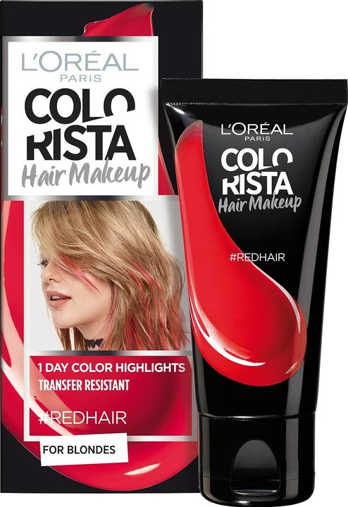 Actual product image L'Oréal Paris L'Oreal Colourista Hair Makeup Temporary Hair Dye RedHair