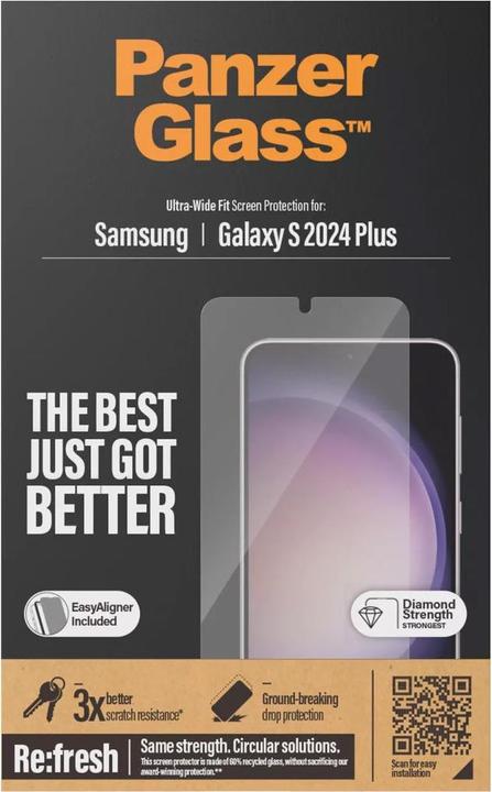 Immagine prodotto PanzerGlass Ultra-Wide Fit (1 Pezzo/i, Samsung Galaxy S24+)