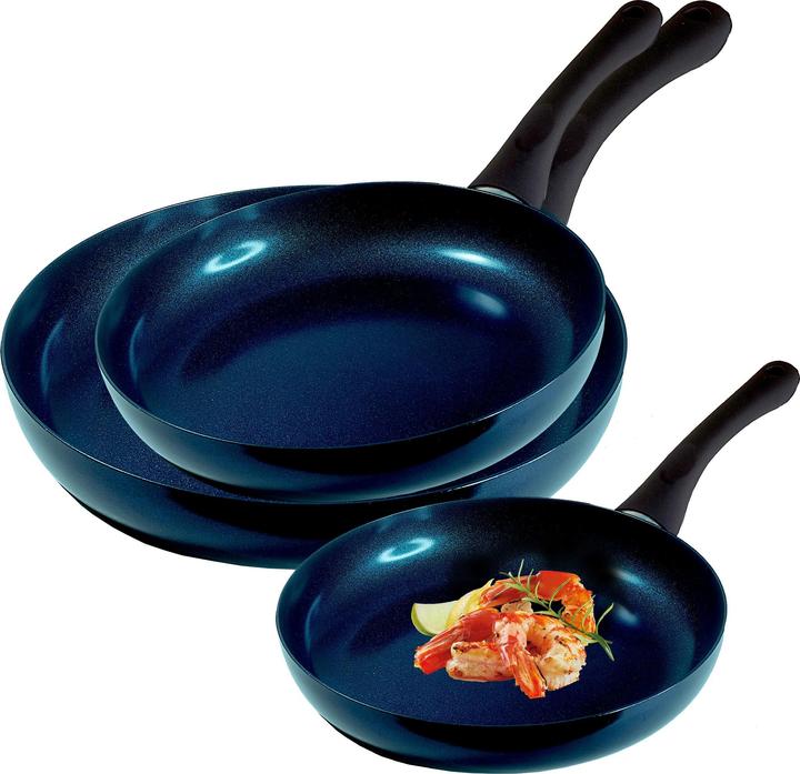 Produktbild Ceraflon Excellent Pfannen-Set „Meteor“, Ocean Blau-Grün, 3-teilig (Pfannenset + Topfset)
