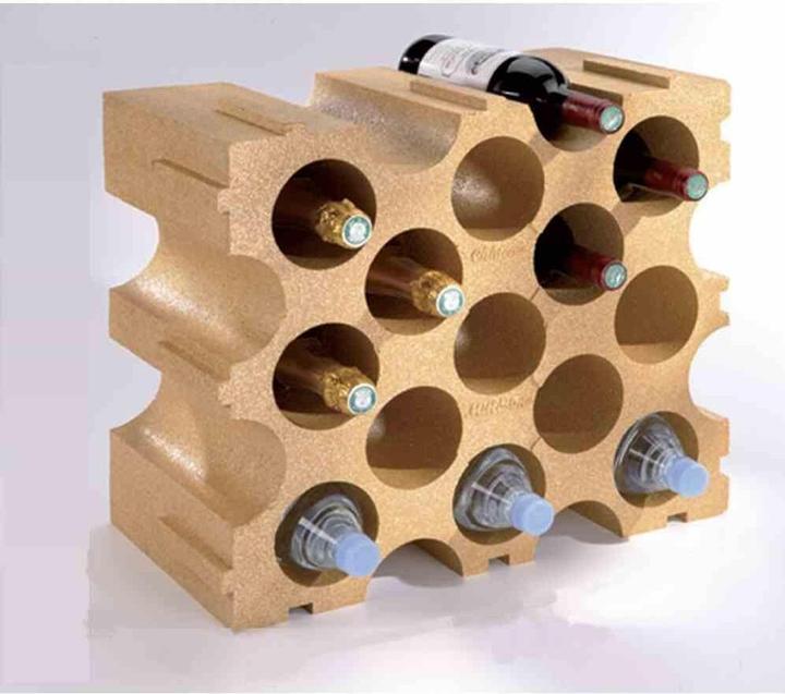 Mottez B229V Aufbewahrungsschrank für Flaschen, Flaschenregal, Weinregal, aus Styropor (50 x 43 x 26 cm)