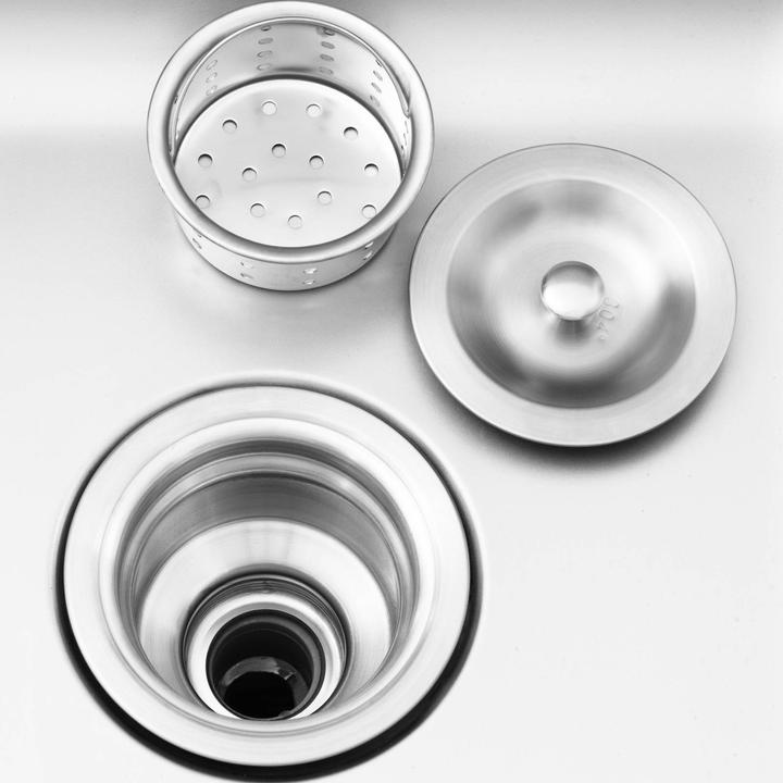 Produktbild Royal Catering Spülenschrank Spülenunterschrank Spülschrank Edelstahl 2 Becken: 500x400x300 mm (Aufsatzspülbecken, 30 cm, 70 cm)