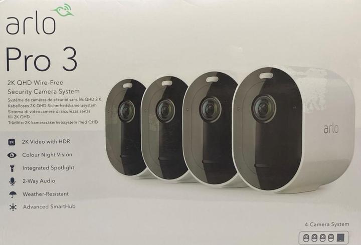 Actual product image Arlo Pro 3 Spotlight, kit 4 cameras white (2560 x 1440 Pixels)