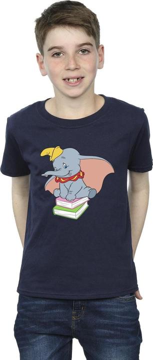 Actual product image Disney Boys Dumbo Sitting On Books T-Shirt (152, 158)