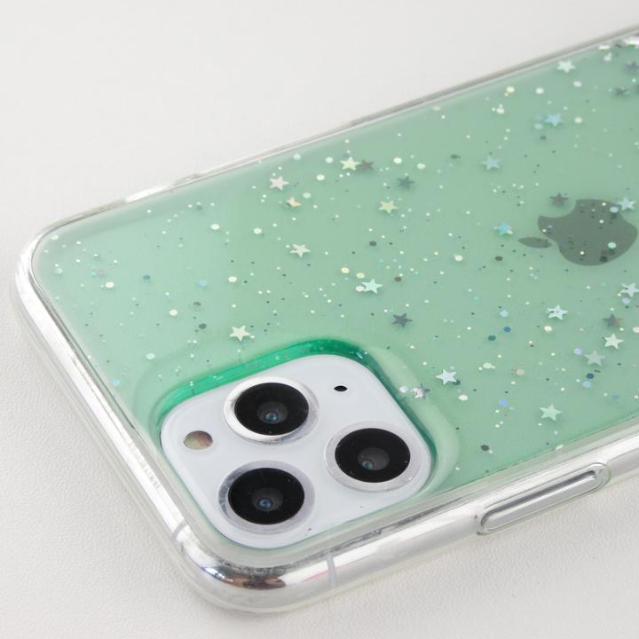 Image du produit PhoneLook Coque Gel paillettes argentées avec anneau (Apple iPhone 11 Pro)