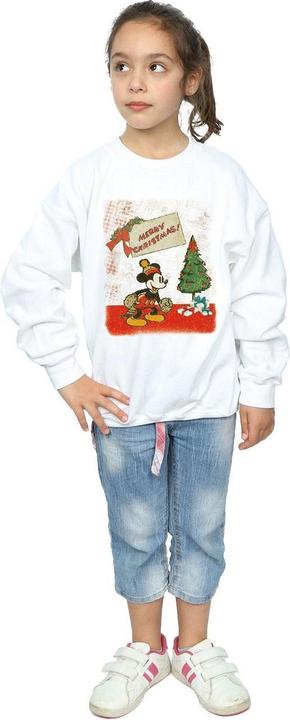 Produktbild Disney Mickey Mouse Vintage Christmas Sweatshirt Mädchen (140, 146)