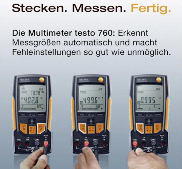 Produktbild Testo Hand-Multimeter digital 760-1 (CAT IV 300V, CAT III 600V)