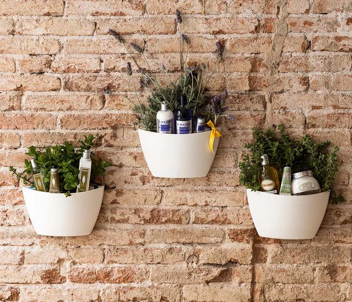 Image du produit CitySens 3 Pack Wall Planters  planteur blanc (9 cm)