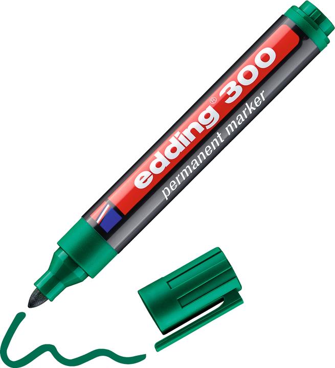Produktbild Edding Permanent Marker 300 (Grün, 1.50 mm, 1 x)