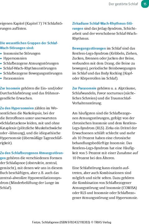 Produktbild Schlafapnoe (Deutsch, Fietze, Ingo, 2024)