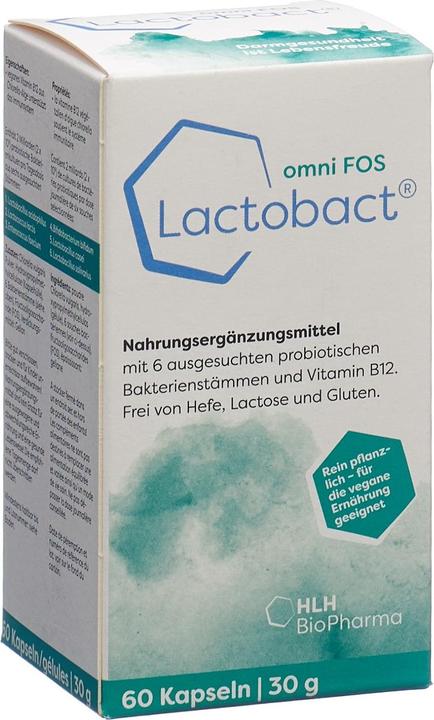 Lactobact omni FOS Kapsel (60 Stück, Kapseln, 61 g)