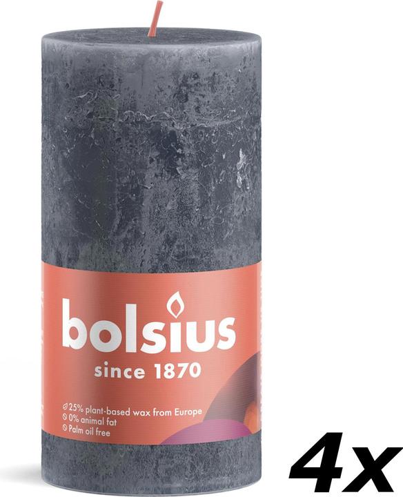 Immagine prodotto Bolsius Set di 4 candele a colonna (4 pz.)