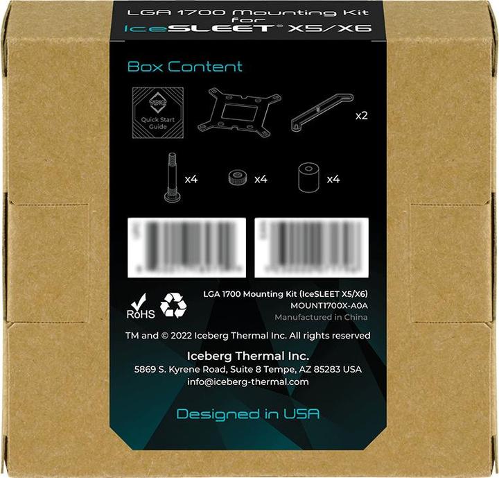 Image du produit Iceberg Thermal Kit LGA 1700 IceSLEET X5/X6
