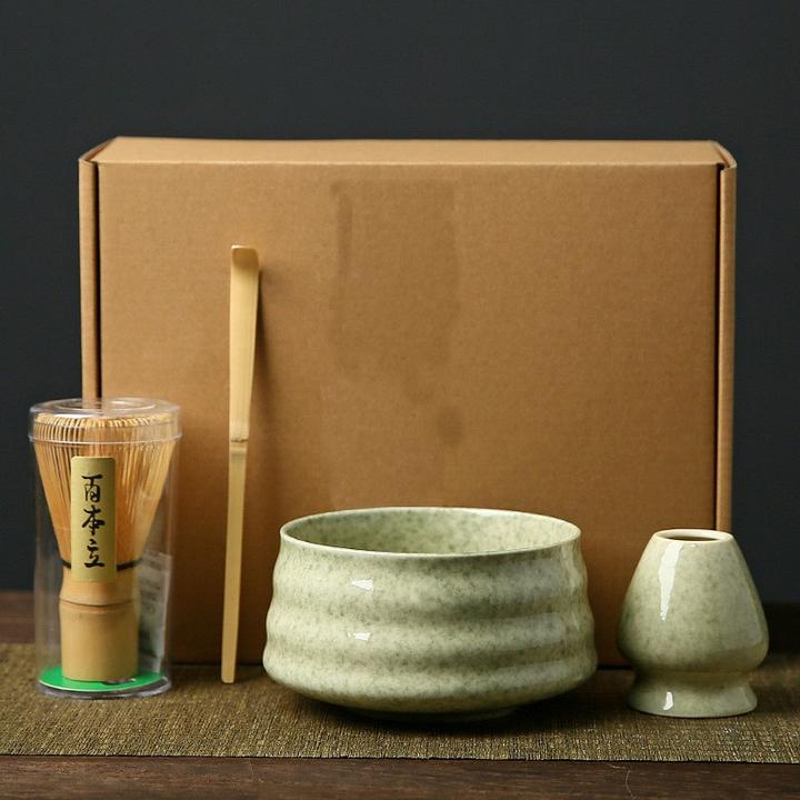 Esmée Ceramic Matcha Tea Set Green