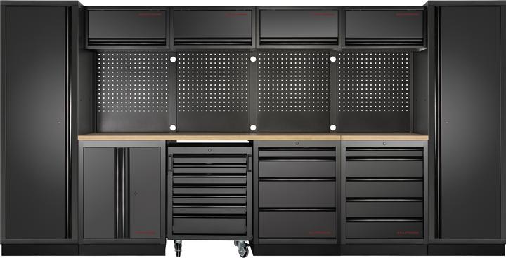 Produktbild Kraftwerk MOBILIO BLK Kombi Lochwand Buche (392 cm, 200 cm)