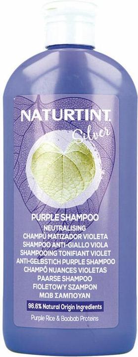 Naturtint Violet Colour Shampoo Removes Unwanted Yellowish and Copper Tones on Blonde White and Bleached Hair (330 ml)