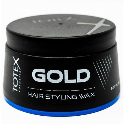 Actual product image Totex Hair Styling Gold Wax Strong Hold Perfect Scent Texture Shine Finish 150ml (Hair wax, 150 ml)