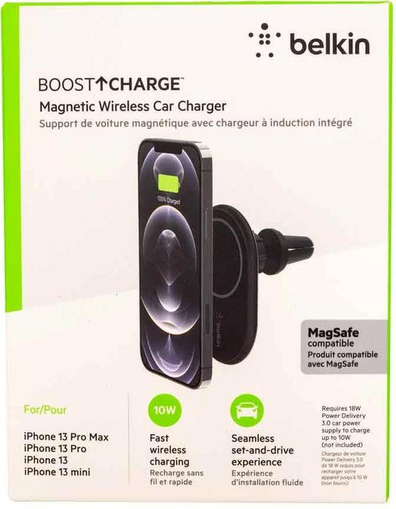 Immagine prodotto Belkin Magnetic Wireless Car Charger with MagSafe