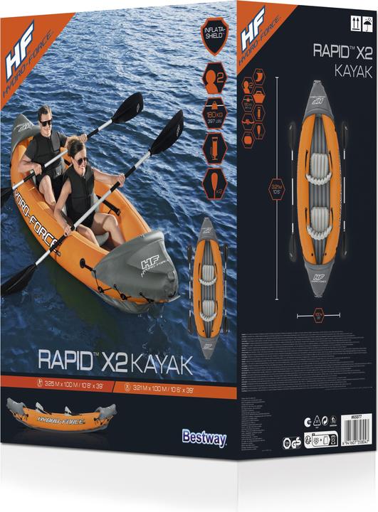 Actual product image Bestway Hydro-Force™ Rapid™ X2 Inflatable Kayak Set 3.21 m (321 cm, 2 pers.)