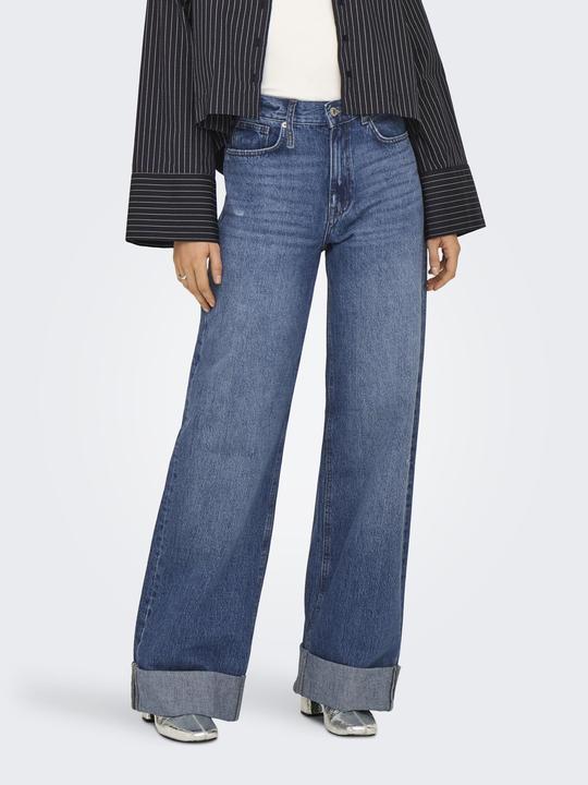 Actual product image Only ONLBROOME Hohe Taille Weiter Beinschnitt Jeans Jeans mit weitem Bein (W32/L34)