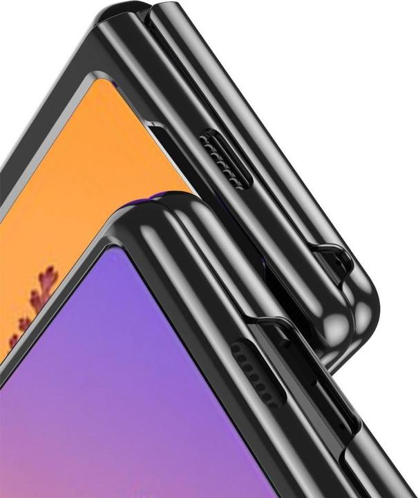 Produktbild Hurtel Plating Case for Samsung Galaxy Z Fold 4 cover with a metallic frame black (Samsung Galaxy Z Fold4)