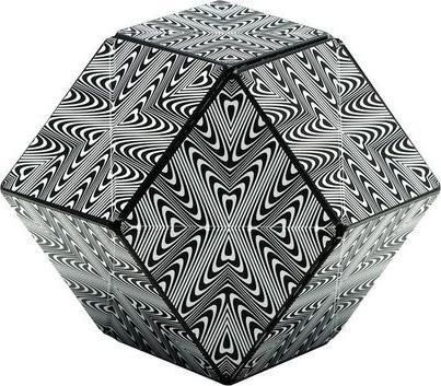 Actual product image Shashibo GeoBender Cube black & white (Multilingual)