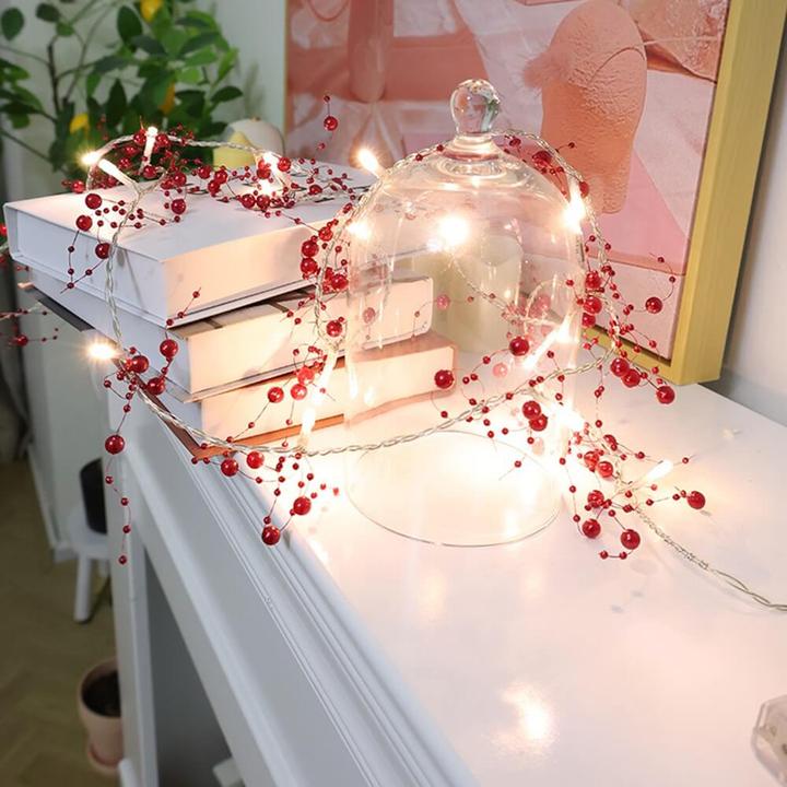 Immagine prodotto Cover-Discount Luci natalizie a LED con perle artificiali (3 m)
