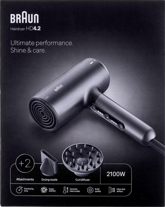 Image du produit Braun HD 4.2 schwarz