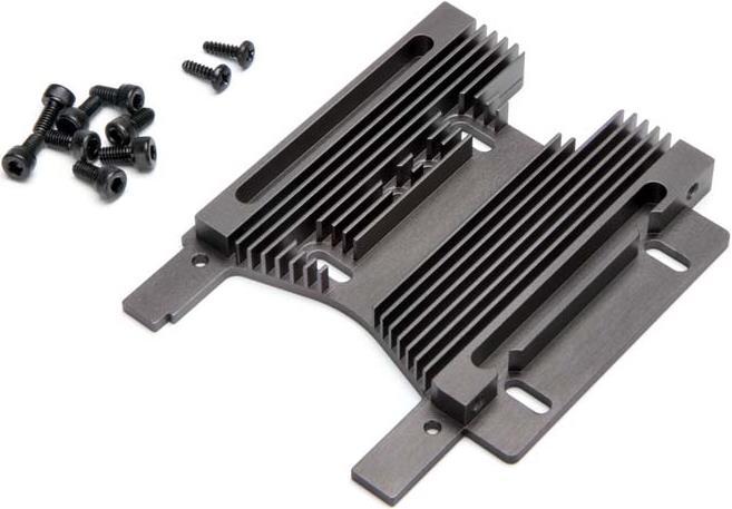 HPI Savage Flux HD PIASTRA MOTORE HEATSINK 10 mm (7075S/GRAY)