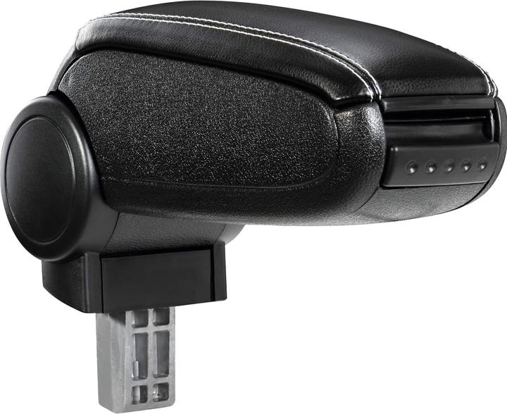 Produktbild Pro-Tec Mittelarmlehne BMW Mini R50 R53 Staufach Kunstleder Schwarz weisse Nähten