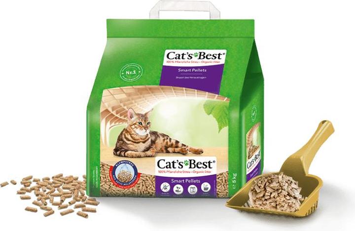 Productafbeelding Cat's Best Slimme pellets (Snel absorberend, Biologisch afbreekbaar, Neutraliserend, Bindmiddel, Niet-stuivend, 5 kg)