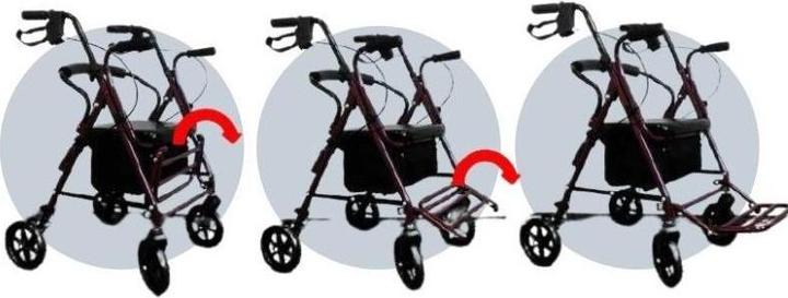 Produktbild MDH Podpórka czterokołowa typu ambona - chodzik