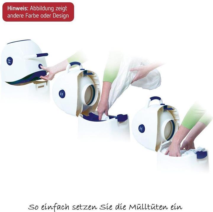 Produktbild Diaper Champ Windeleimer Large 80 l Silber/Weiss