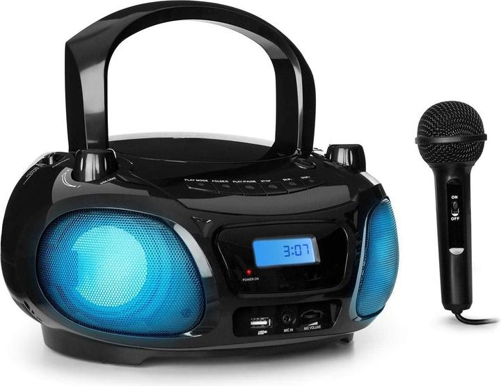 Actual product image Auna Ghetto Blaster, Black (FM, Bluetooth)