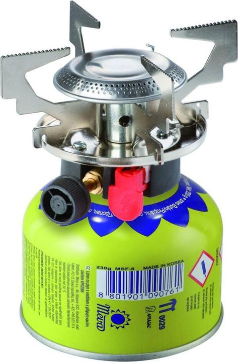 Actual product image Meva Gas camping stove with gas cartridges (thread or valve) ATOS piezo igniter 1.8kW