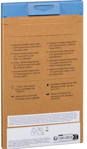 Productafbeelding Amazon Kindle Paperwhite (2024) 7 eReader - 16 GB, Zwart (7", 16 GB, Black)