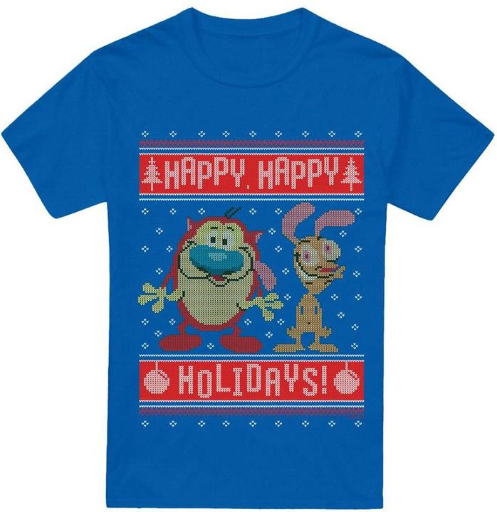 Produktbild Ren & Stimpy Happy Happy Holidays TShirt (3XL)