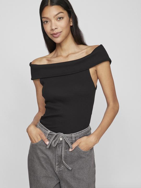 Actual product image Vila Ribbed off-shoulder top (S)