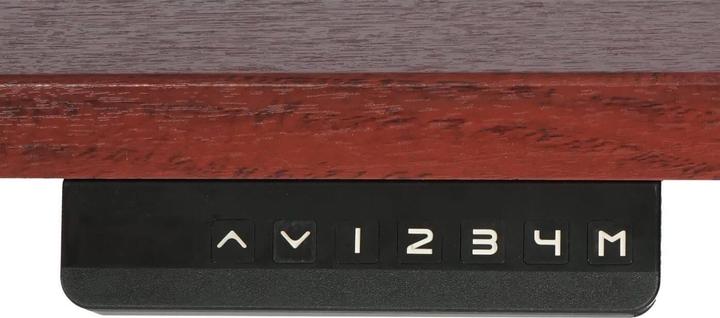 Actual product image Swisshandel24 Desk, computer table, electrically height-adjustable 160x80cm 53kg Cherry decor, anthracite-grey (160 x 80 x 121 cm)
