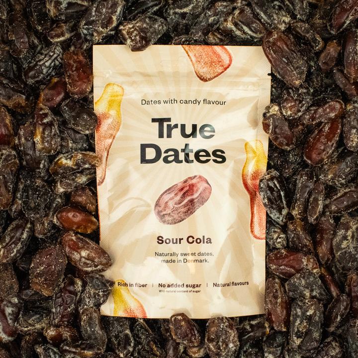 Produktbild True Gum True Dates – Saure Cola 100g, Produkttyp: Datteln (1 Stk., 100 g)