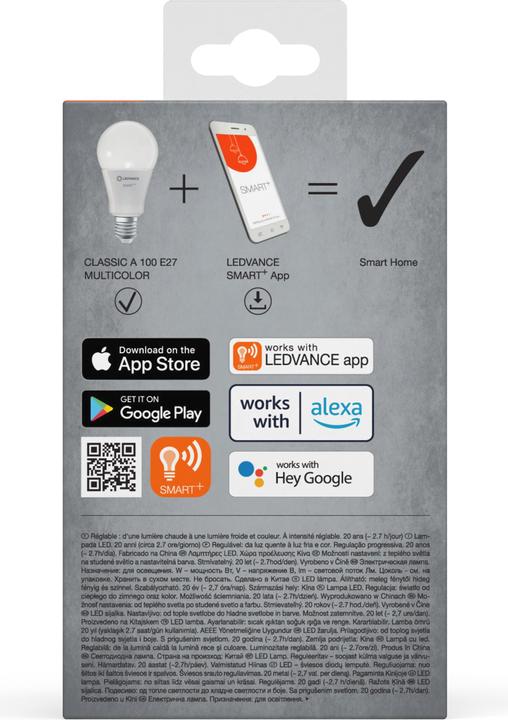 Immagine prodotto Ledvance Smart+ Wifi Classic (E27, 14 W, 1521 lm, 1 x, F)