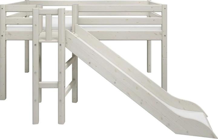 Actual product image Flexa Half-height bed Classic with slide and platform (90 x 200 cm)