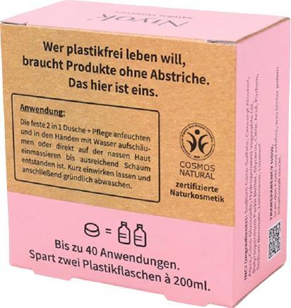 Productafbeelding Niyok 2 in 1 vaste douche + verzorging Zachte bloesem
