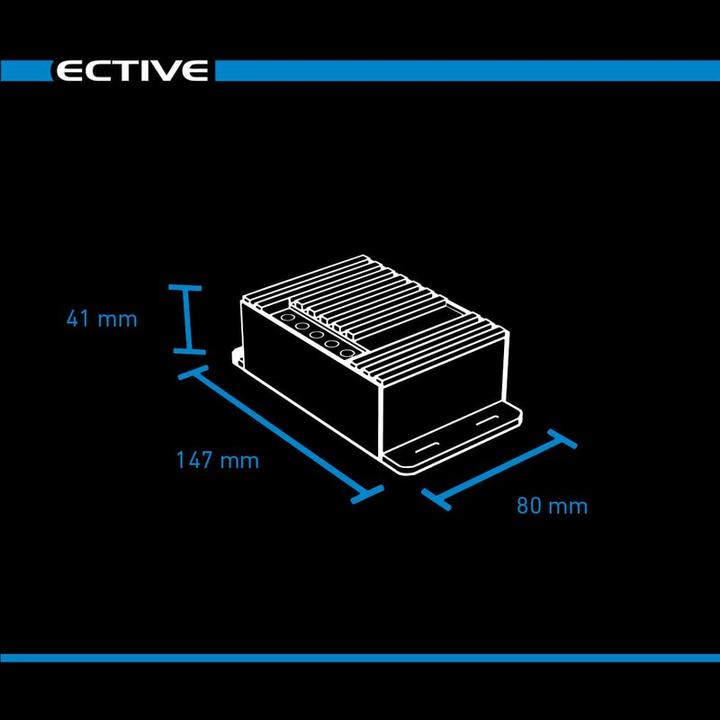 Actual product image Ective MPPT Solar charge controller DSC12 Solar controller 165WP 12A for 2 12V batteries PV