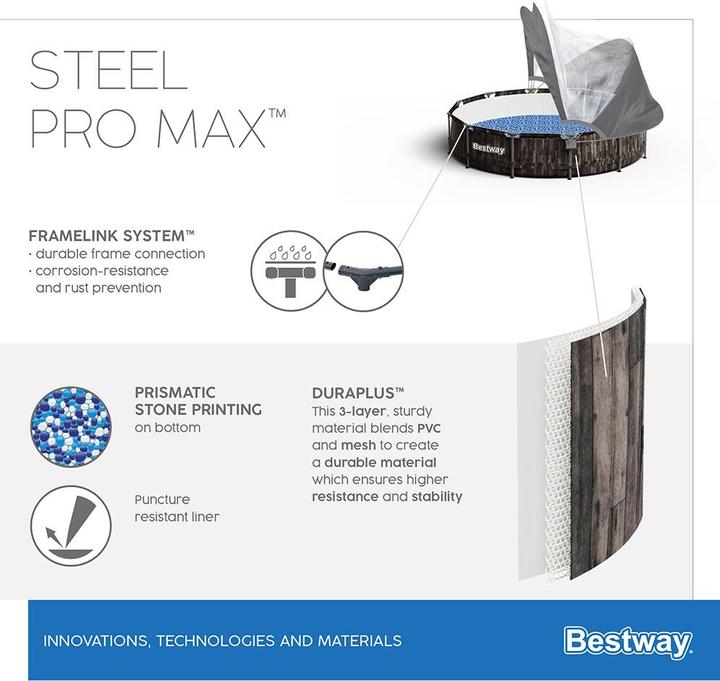Immagine prodotto Bestway Set piscina Steel Pro Max (366 x 122 cm)
