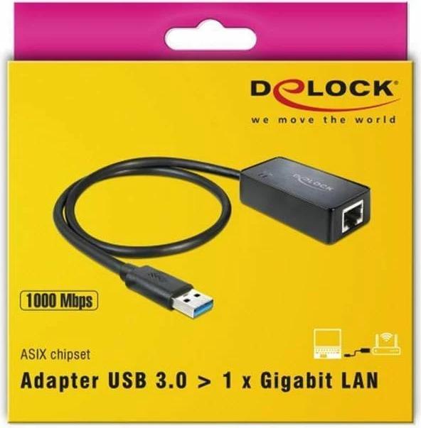 Actual product image Delock USB 3.0 to (USB 3.0, RJ45 Gigabit Ethernet (1x))