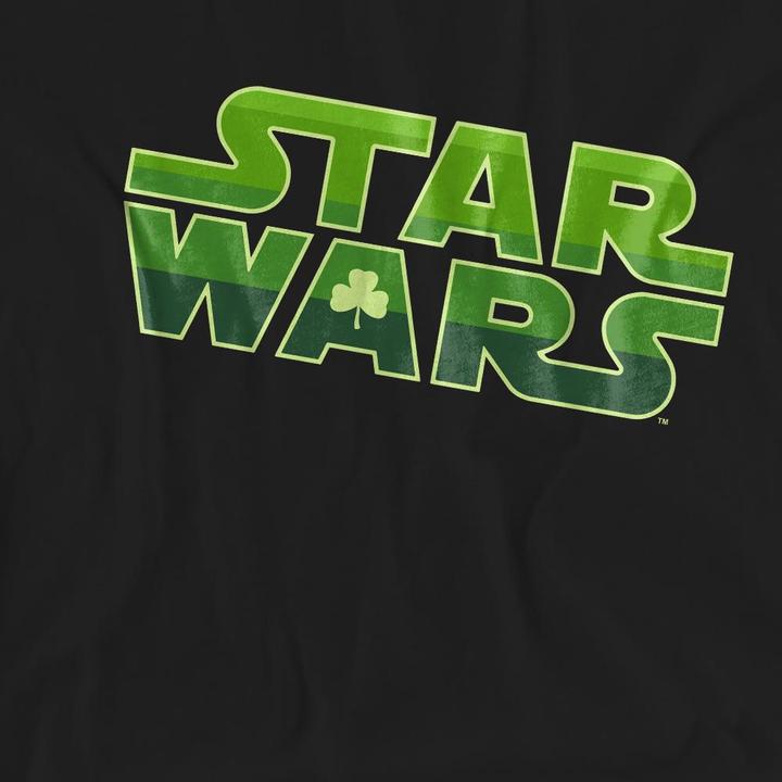 Actual product image Star Wars Unisex Adult Logo St Patricks Day T-Shirt (XXL)